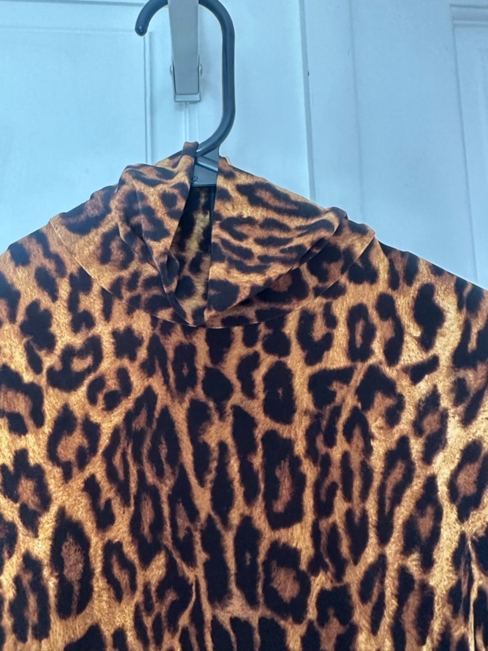 Norma Kamali Leopard-Print Long-Sleeve Midi Dress - Brown/Black - Picture 11 of 16